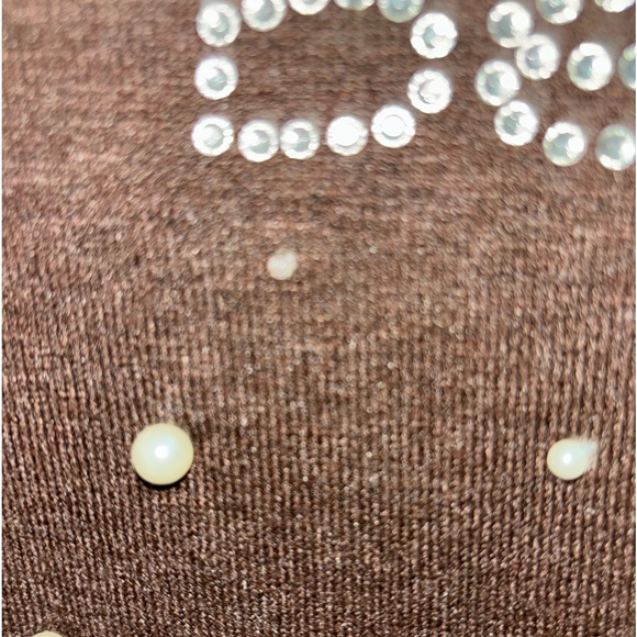 Bebe Brown Sweater Turtle Neck Shirt - Picture 7 of 8